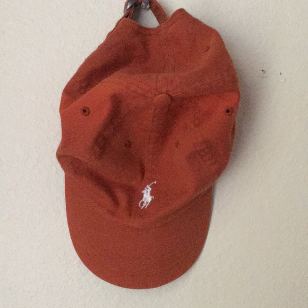 burnt orange polo hat